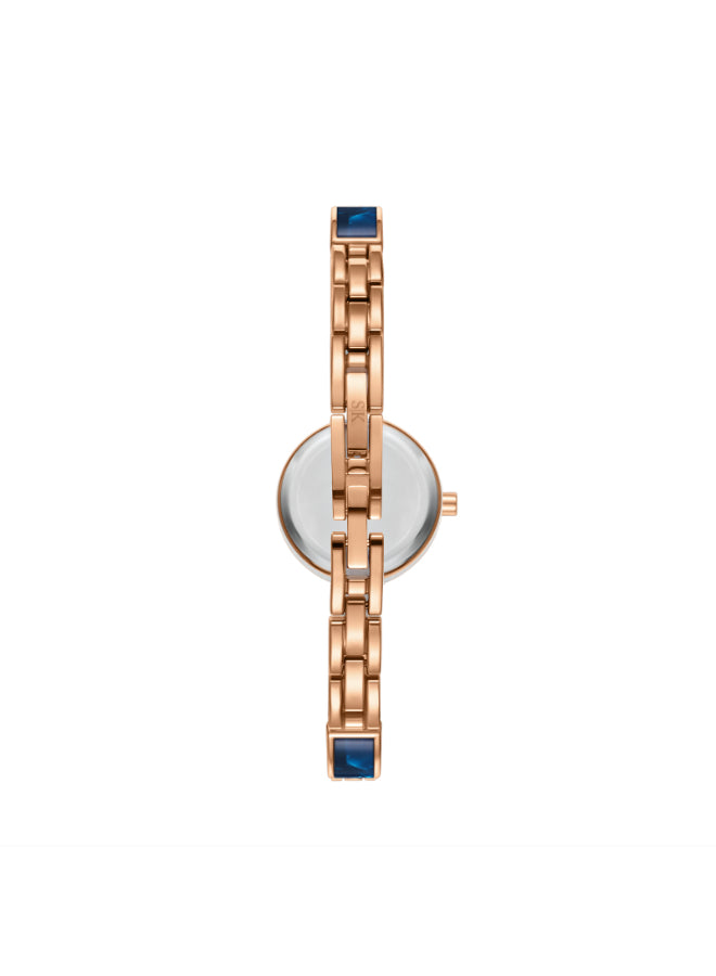 Kenneth Scott Women's Analog Blue Dial Watch - K24502-RCNN