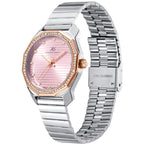 ساعة كينيث سكوت النسائية التناظرية ذات المينا الوردية - K24505-KBKP