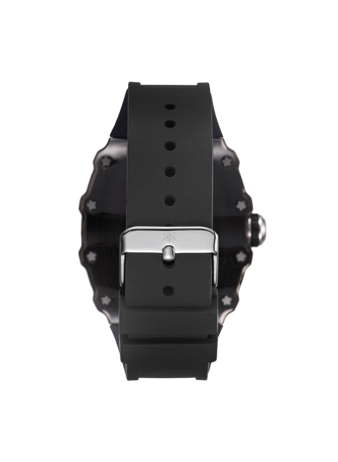 Kenneth Scott Men's Analog Black Dial Watch - K25009-BSBB