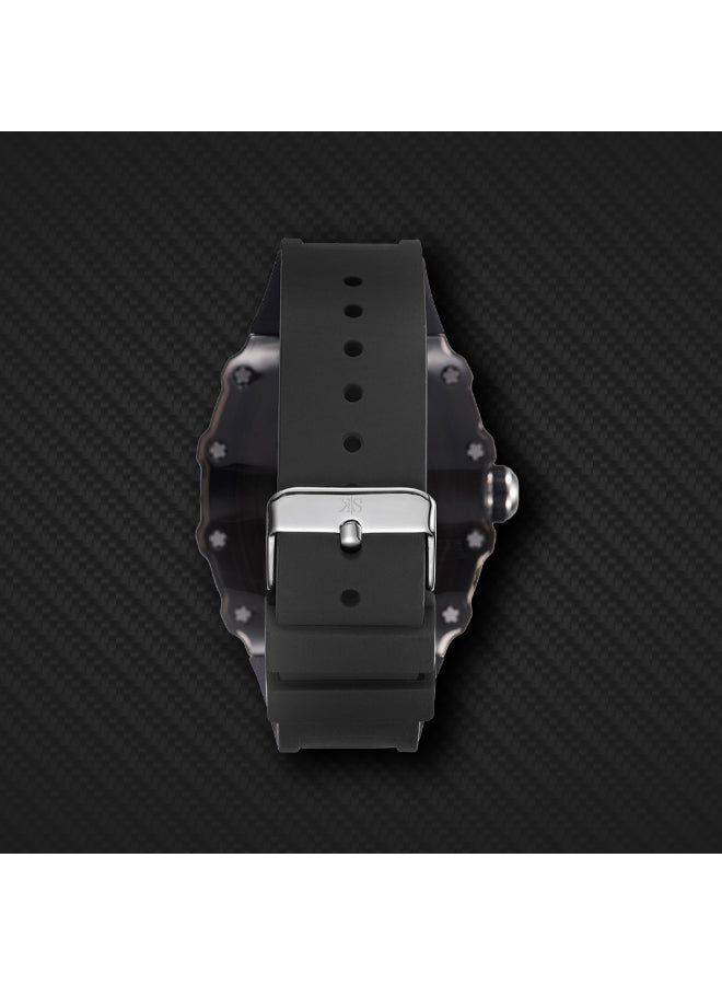 Kenneth Scott Men's Analog Black Dial Watch - K25009-BSBB