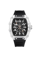 Kenneth Scott Men's Analog Black Dial Watch - K25009-SSBX