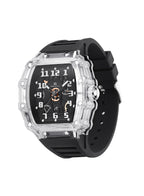 Kenneth Scott Men's Analog Black Dial Watch - K25009-SSBX