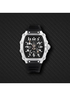 Kenneth Scott Men's Analog Black Dial Watch - K25009-SSBX
