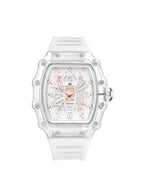 Kenneth Scott Men's Analog White Dial Watch - K25009-SSWW