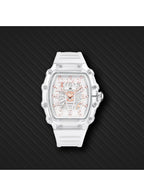 Kenneth Scott Men's Analog White Dial Watch - K25009-SSWW