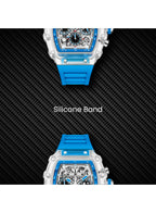 ساعة كينيث سكوت الرجالية متعددة الوظائف ذات المينا الشفافة - K25103-ZSLI