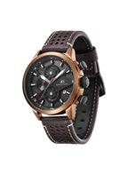 ساعة كينيث سكوت الرجالية كرونوغراف بمينا أسود - K25108-DLDB