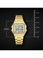 Kenneth Scott Men's Digital Champagne Dial Watch - K25206-GBGC