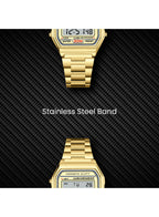 Kenneth Scott Men's Digital Champagne Dial Watch - K25206-GBGC