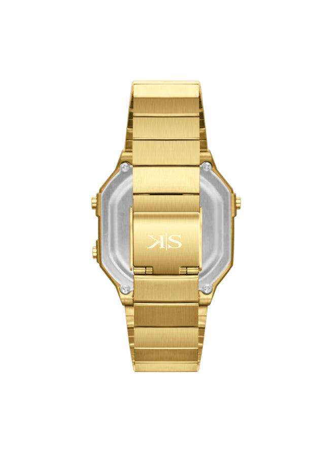 Kenneth Scott Women's Digital Champagne Dial Watch - K25705-GBGC