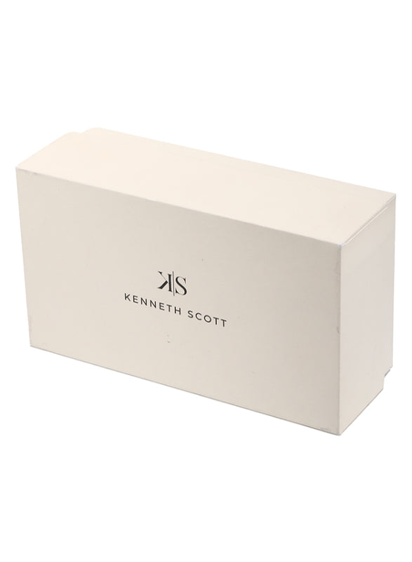 Kenneth Scott Men's Analog White Dial Watch - K24011-KBSW