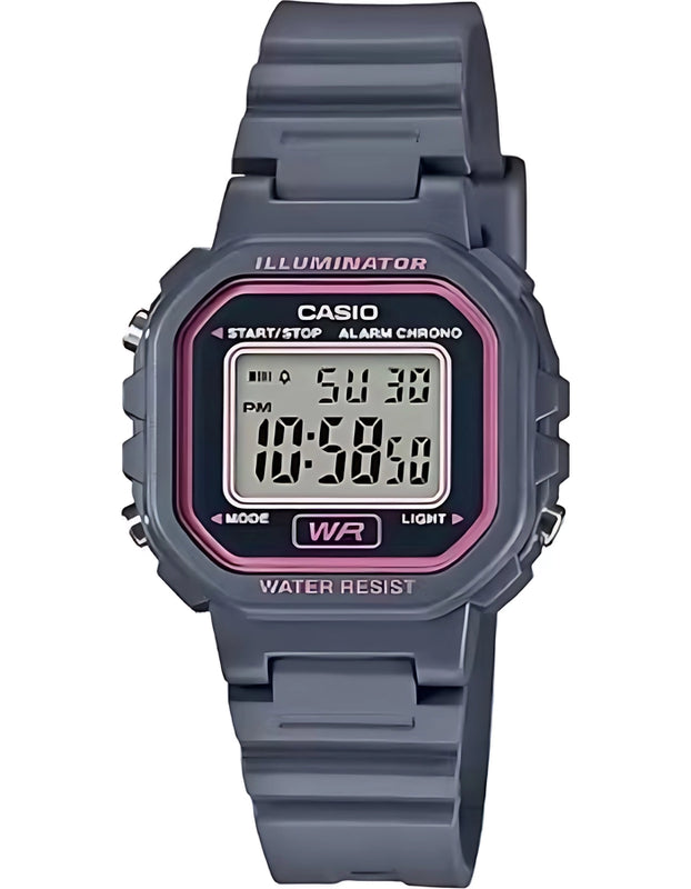 CASIO Women's Digital Grey Dial Watch - LA-20WH-8A