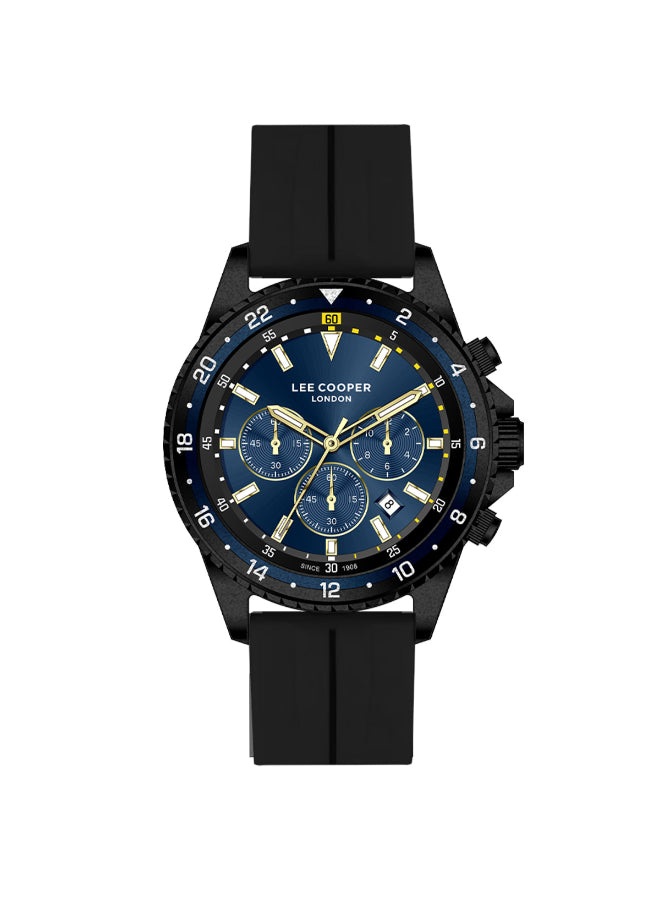 ساعة لي كوبر الرجالية متعددة الوظائف بمينا أزرق داكن - LC07210.691