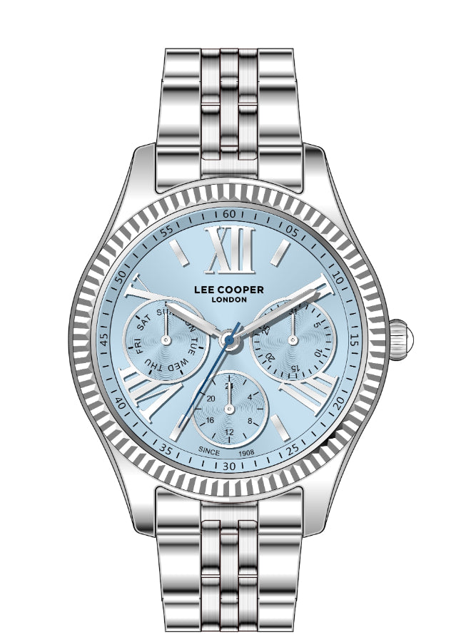 Lee Cooper Female's Multi Function Blue Dial Watch - LC07333.300
