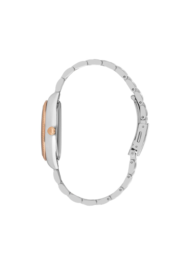 ساعة لي كوبر النسائية متعددة الوظائف ذات المينا الفضية - LC07333.530