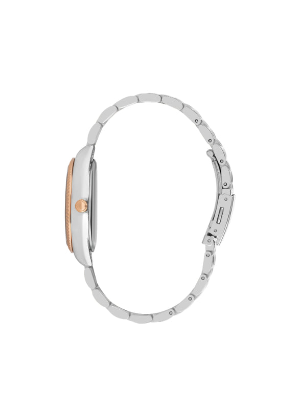 ساعة لي كوبر النسائية متعددة الوظائف ذات المينا الفضية - LC07333.530