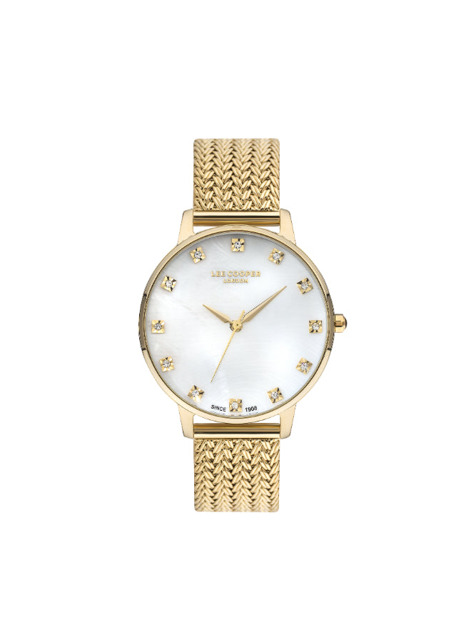 Lee Cooper Women's Analog White Dial Watch - LC07401.120