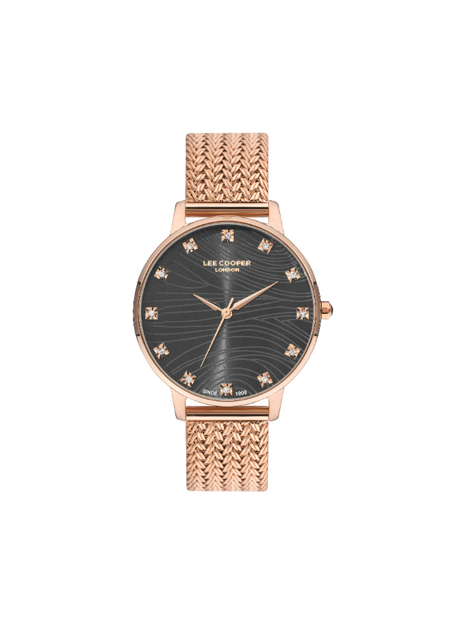 Lee Cooper Women's Analog Black Dial Watch - LC07401.450