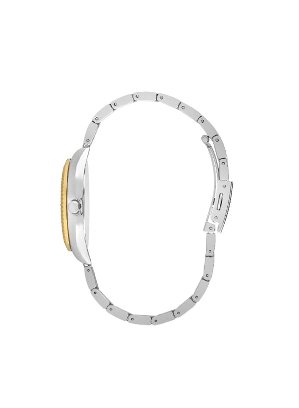 ساعة لي كوبر النسائية التناظرية ذات المينا البيضاء - LC07459.220