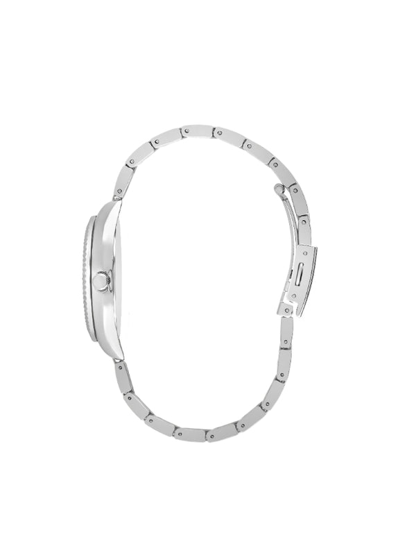 ساعة لي كوبر النسائية التناظرية ذات المينا البيضاء - LC07459.320