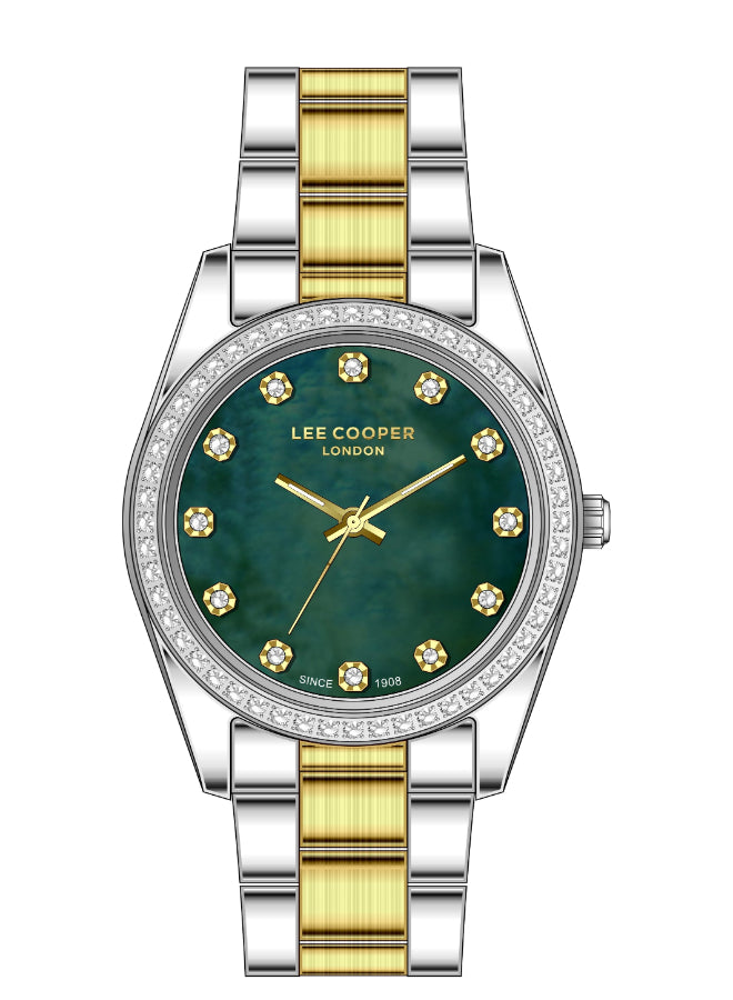 Lee Cooper Female's Analog Dark Green Dial Watch - LC07478.270