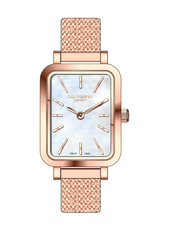 Lee Cooper Female's Analog Beige MOP Dial Watch - LC07815.420