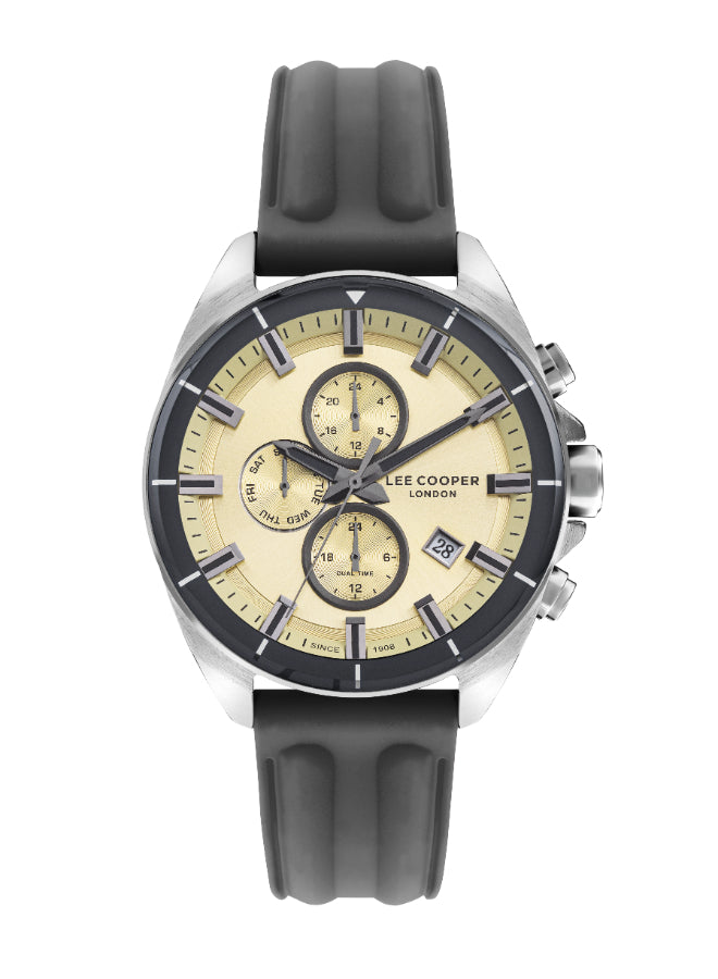 Lee Cooper Men's Multi Function Beige Dial Watch - LC07881.346