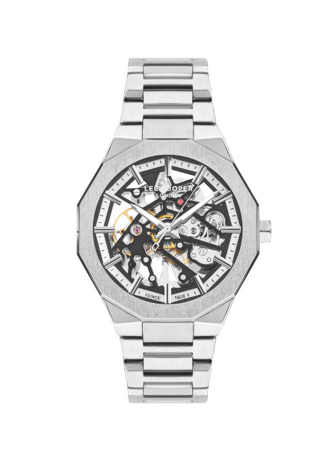 Lee Cooper Men's Automatic Silver Dial Watch - LC07906.350