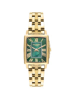 ساعة لي كوبر النسائية التناظرية ذات المينا الأخضر الداكن - LC07940.170