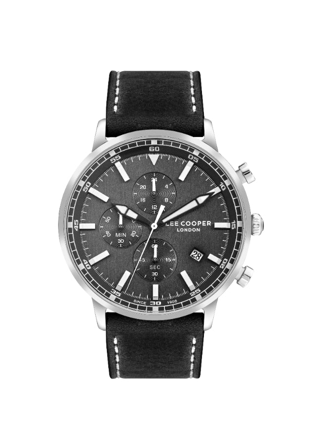 Lee Cooper Men's Multi Function Black Dial Watch - LC07943.351