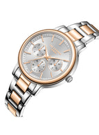 ساعة لي كوبر النسائية متعددة الوظائف ذات المينا الفضية - LC07946.530