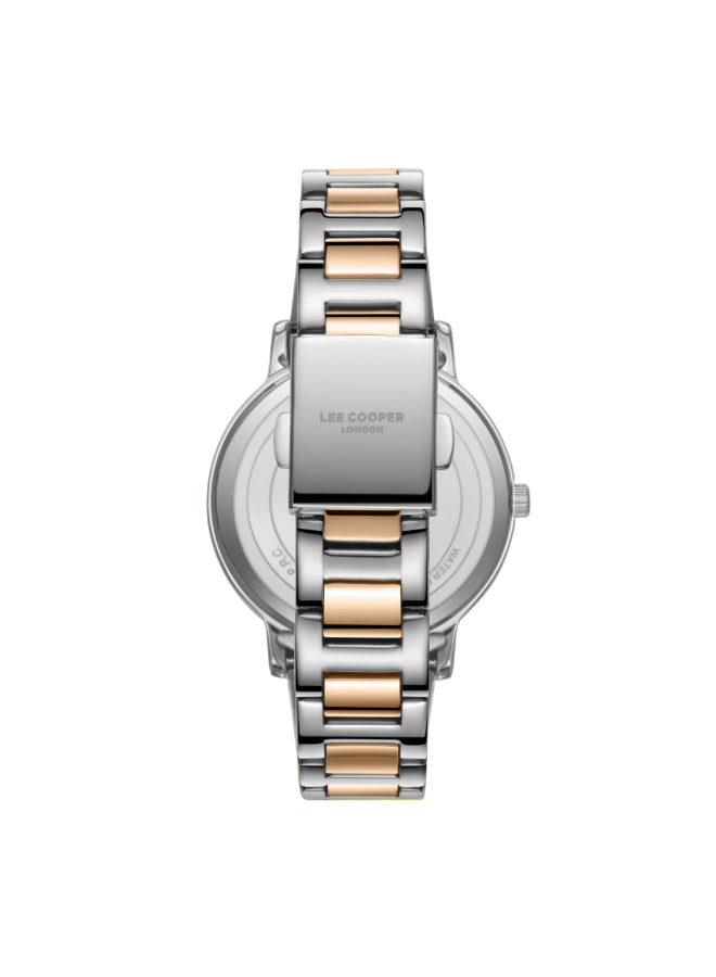 ساعة لي كوبر النسائية متعددة الوظائف ذات المينا الفضية - LC07946.530
