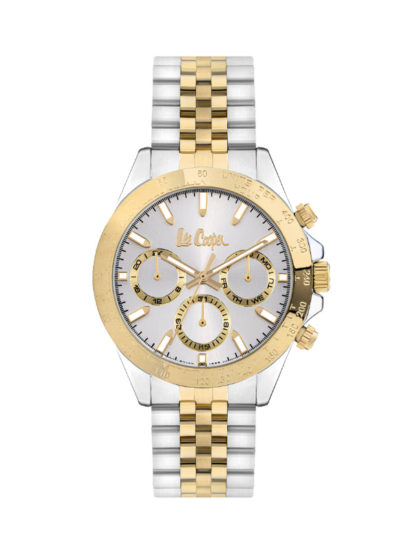 ساعة لي كوبر الرجالية متعددة الوظائف ذات المينا الفضية - LC07963.230