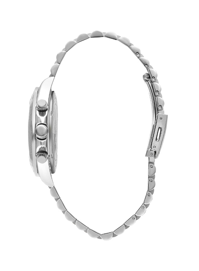 ساعة لي كوبر الرجالية متعددة الوظائف ذات المينا الفضية - LC07963.330