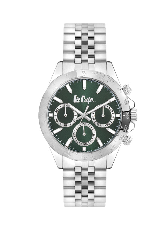 Lee Cooper Men's Multi Function Green Dial Watch - LC07963.370