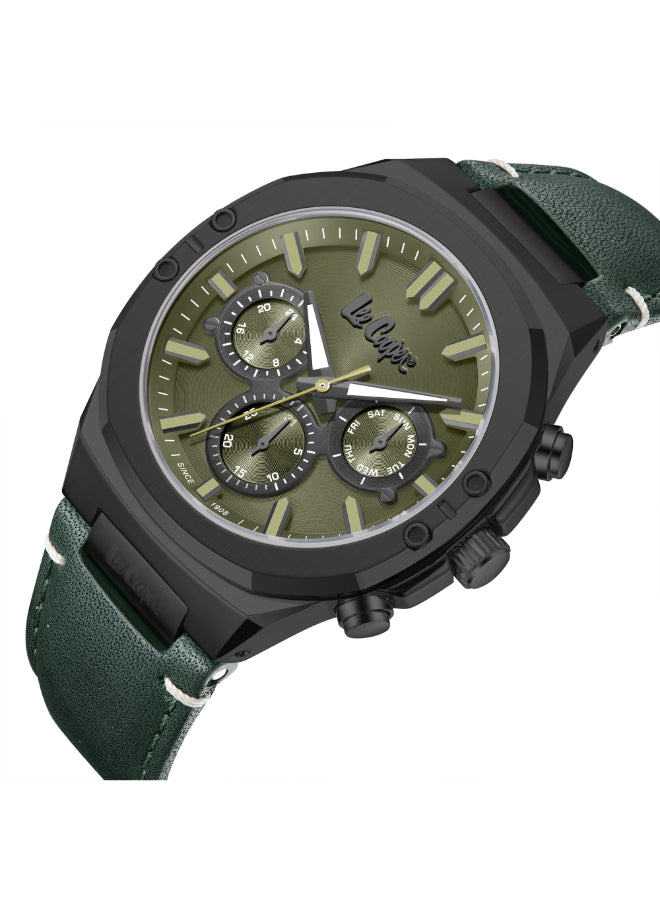 LEE COOPER Men's Multi Function Dark Green Dial Watch - LC07992.077