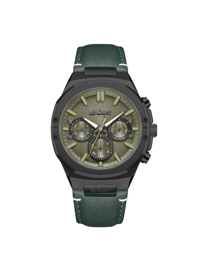LEE COOPER Men's Multi Function Dark Green Dial Watch - LC07992.077