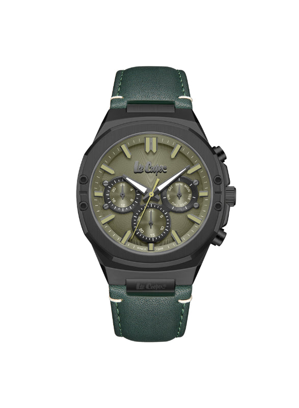 LEE COOPER Men's Multi Function Dark Green Dial Watch - LC07992.077