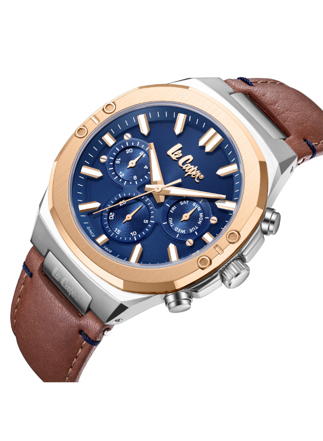 LEE COOPER Men's Multi Function Dark Blue Dial Watch - LC07992.594
