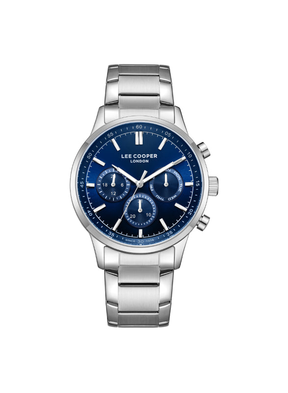 Lee Cooper Men's Multi Function Dark Blue Dial Watch - LC07998.390