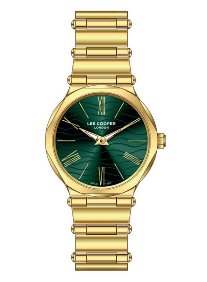 Lee Cooper Female's Analog Dark Green Dial Watch - LC08000.170