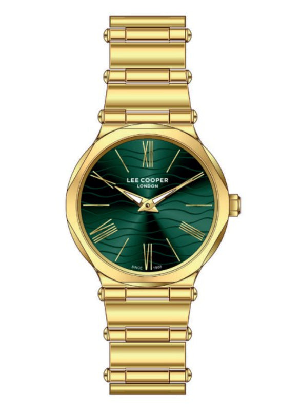 Lee Cooper Female's Analog Dark Green Dial Watch - LC08000.170