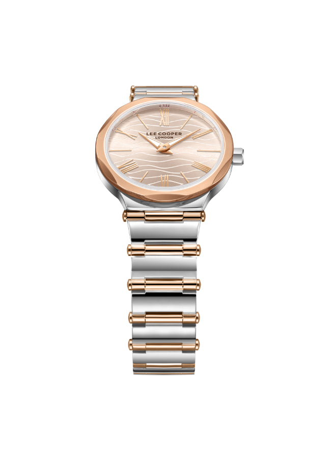 Lee Cooper Female's Analog Beige Dial Watch - LC08000.560