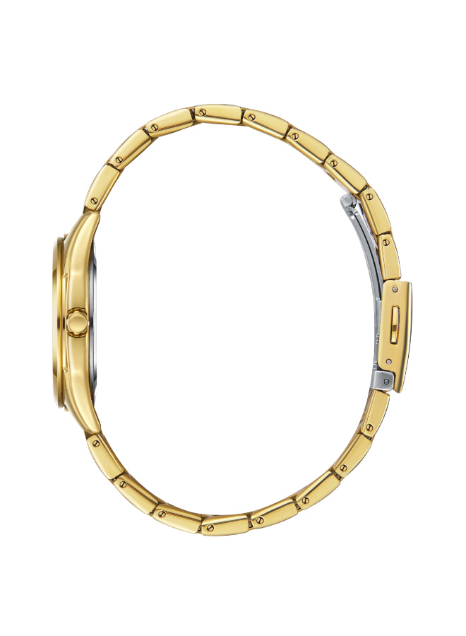 ساعة لي كوبر النسائية التناظرية ذات المينا الفضية - LC08006.130