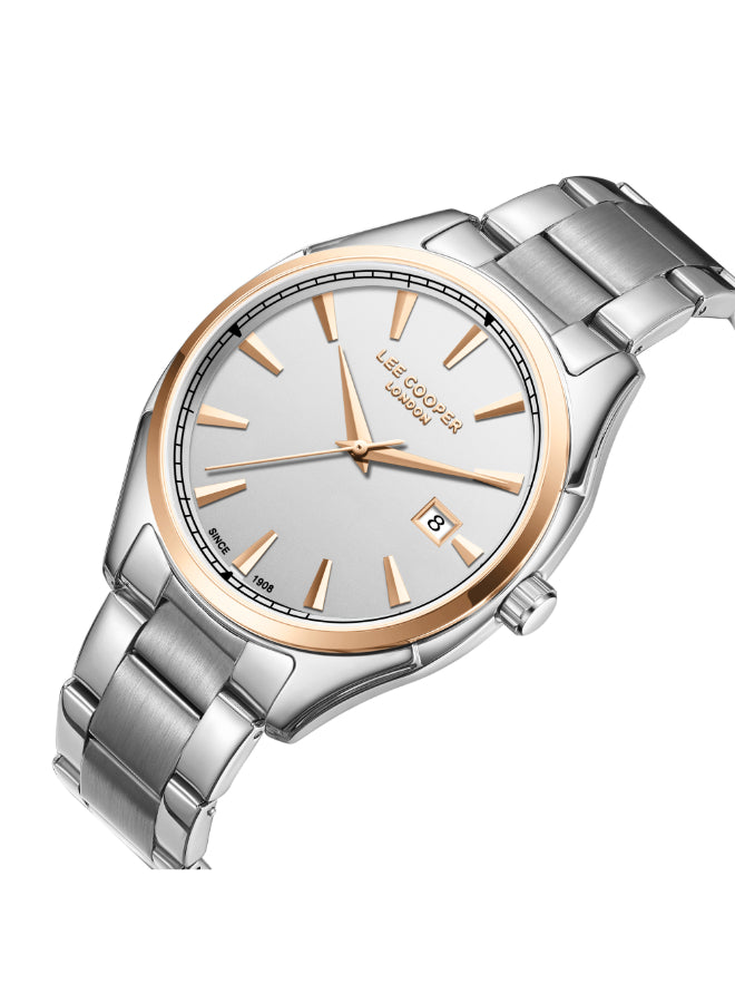 LEE COOPER Men's Analog Silver Dial Watch - LC08007.530