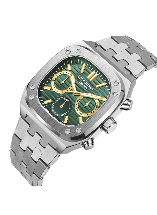 Lee Cooper Men's Multi Function Dark Green Dial Watch - LC08023.370