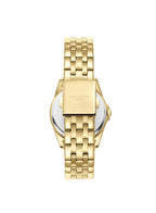 ساعة لي كوبر النسائية التناظرية ذات المينا البيضاء - LC08033.120