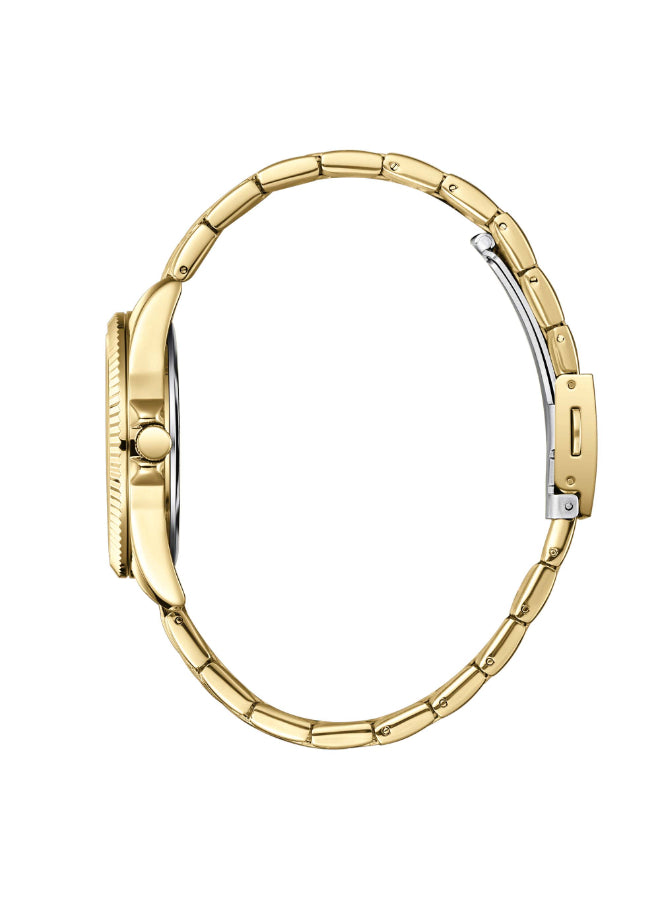 ساعة لي كوبر النسائية التناظرية ذات المينا البيضاء - LC08033.120