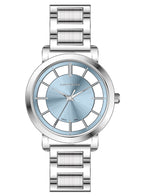 Lee Cooper Female's Analog Slive/Blue Dial Watch - LC08037.300