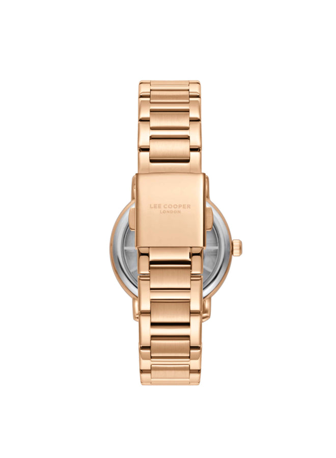Lee Cooper Women's Analog Rose Gold Dial Watch - LC08037.410